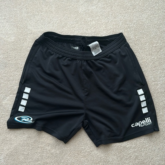 Women’s small Capelli Rush soccer shorts zipper pocket - Picture 1 of 3